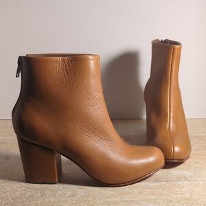 New Rachel Comey Tilden Tan Leather Ankle Boots US 5.5